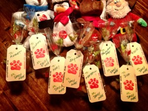 Gingerbread Bones for all of Daisy's friends...and toys for the ones who like to play.